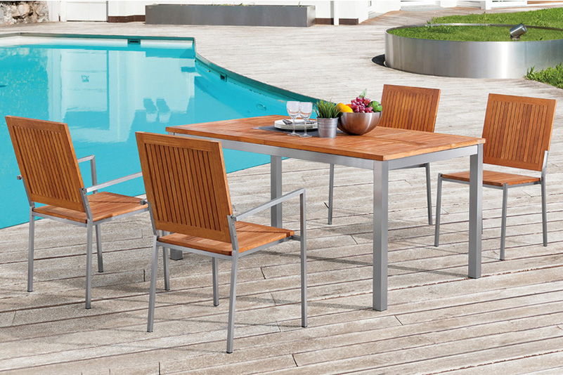 Patio outdoor furniture, garden furniture, dining table set