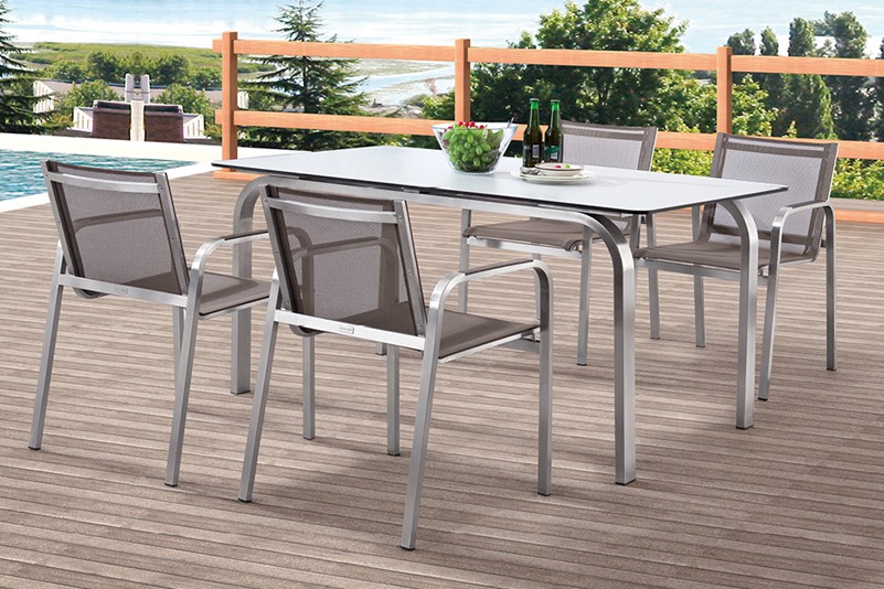 Products Chair Table Hpl Top Stainless Steel Frame Outdoor